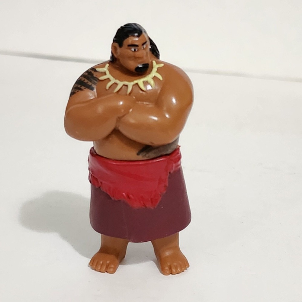 Disney Moana Chief Tui Single Loose Figure 3" Cake Topper PVC